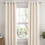 100% Blackout Textured Linen-Blend Grommet Curtain Set-726525261-756059547