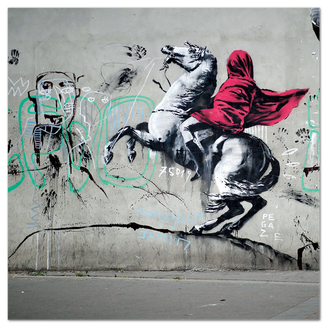 Glasbild Napoleon von Banksy