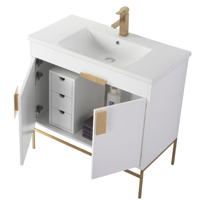 Armoire murale H 8 po x l 16 po Allimae, Blanc
