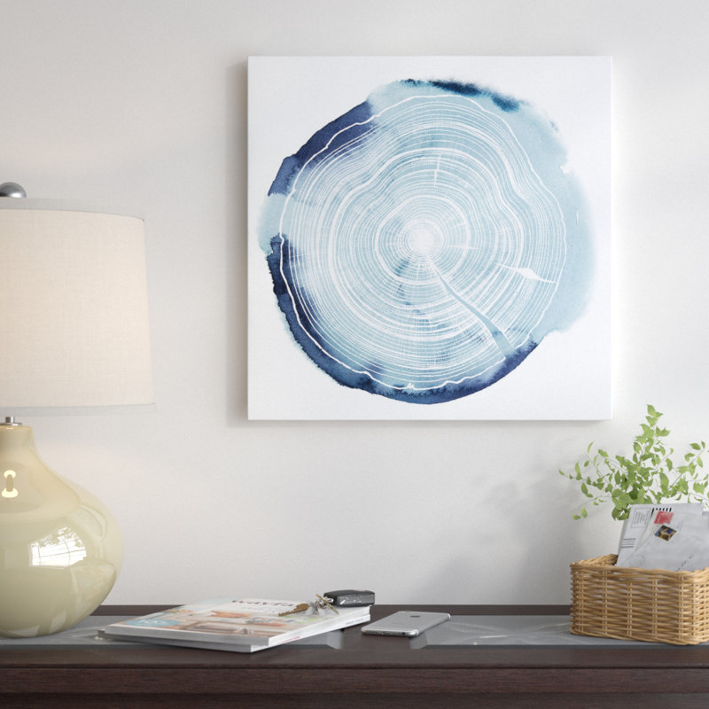 Reproduction d’art sur toile, "Tree ring overlay III" par Grace Popp-impression d’art graphique, H 48 po x l 48 po x P 1,5 po