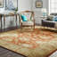 Tapis transitionnel rouge à motif oriental moderne moderne et élégant-1990882957