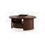 Walnut Solid + Manufactured Wood Round Coffee Table