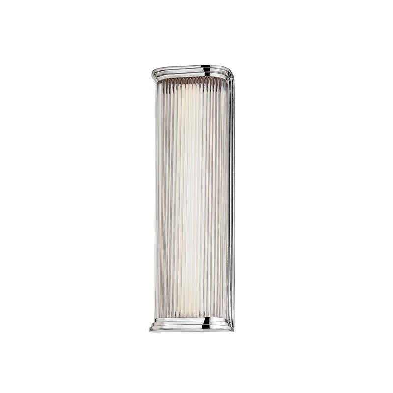 Meuble-lavabo 1 lumière Newburgh, H 17 po x l 5,25 po x P 5,25 po, Nickel poli