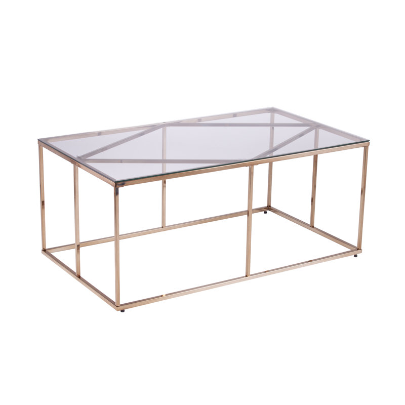 Nicholance Tempered Glass Top Coffee Table