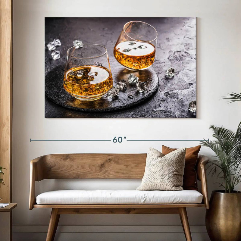 Yarlin Cognac On Ice, 34" H x 51" W