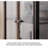 Black + Bronze Solid Wood + Iron + Tempered Glass Display Cases
