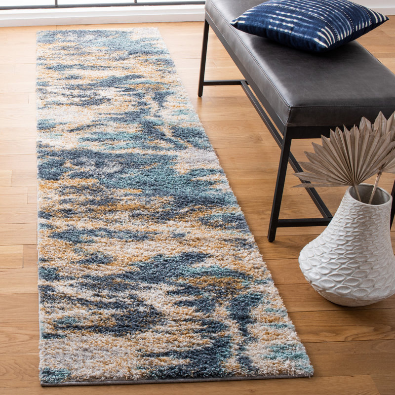 Minocqua Performance Abstract Rug, Runner 2'3" x 9'
