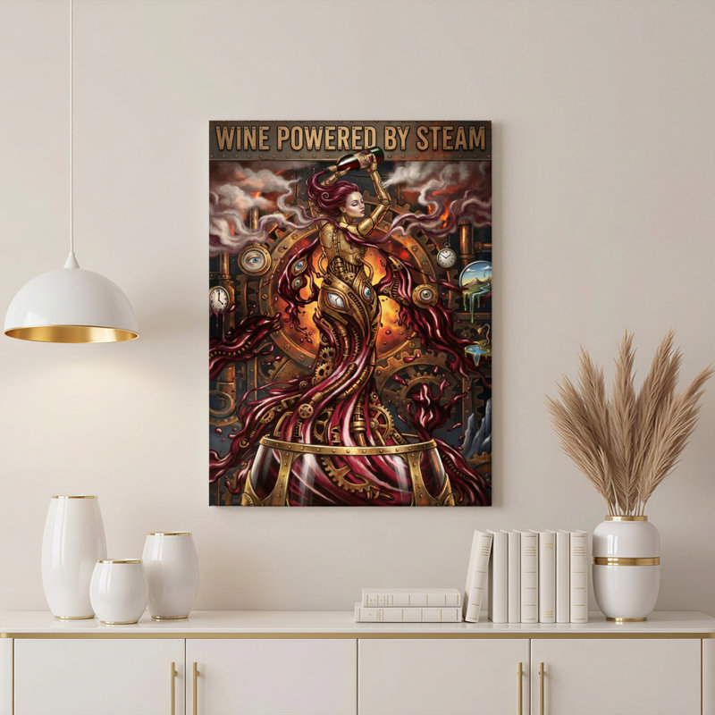 Impression sur toile tendue sur toile Steampunk, H 36 po x l 24 po