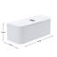 Meuble-lavabo simple 46 po avec plateau en marbre Vireo-443079728-443079730