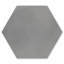 Carreau de ciment uni 8 po x 9 po Hex