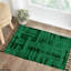 Tapis intérieur / extérieur en coton tressé à la main 2 pi x 3 pi vert / noir Jillette