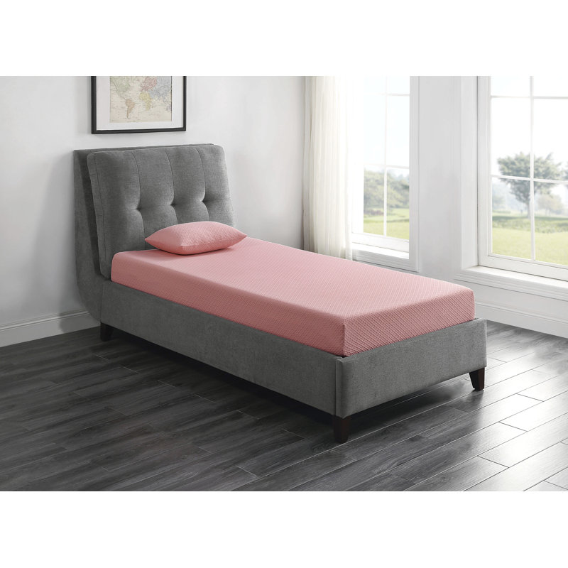 7Inch Mattress And Pillow Set Breathable Fabric Gel-Infused Memory Foam Mattress, Mattress In A Box