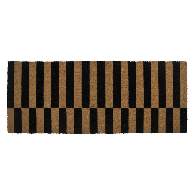 Alternating Coir Doormat, 24" W x 60" L