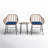 Zulema Round 2 - Person 20" Long Bistro Set with Cushions