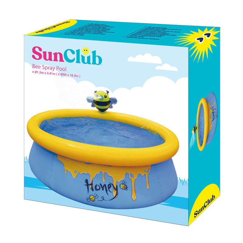 Plastic Round Inflatable Pool 10'' H x 12'' W x 12'' L