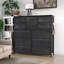Commode pour chambre à coucher, commode de rangement haute avec 12 tiroirs en tissu et poches latérales, commode de tiroirs-243276277