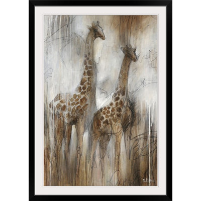 'étude Girafe En Peignant Imprimer Rikki Drotar