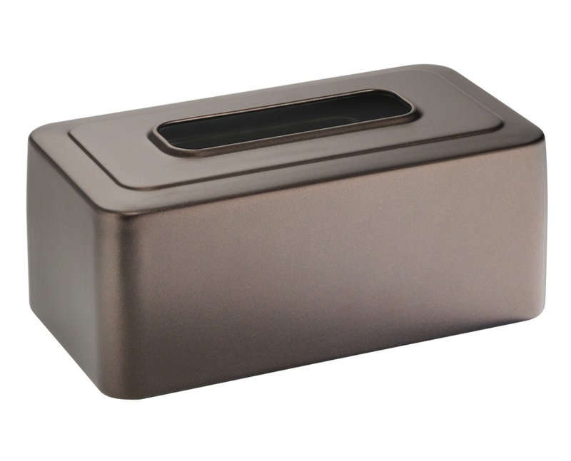 Bronze Steel Rectangular Tissue Box Cover for Bathroom and Bedroom