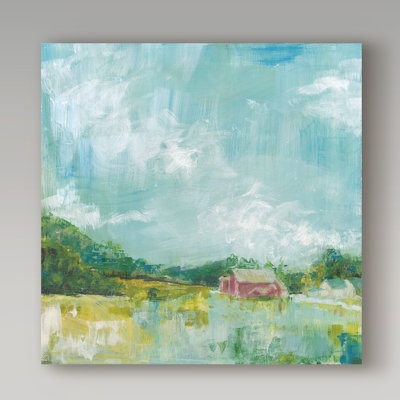 « horizon farm », reproduction de peinture à l’acrylique sur toile tendue