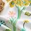 Ensemble de 2 rideaux à motif floral Mid Century-1050334063-1050334060