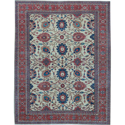 Tapis rouge noué à la main de haute qualité