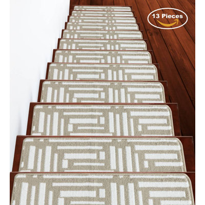 Tapis d'escalier 9 x 28 po antidérapants (ensemble de 13)