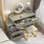 Meuble-lavabo avec miroir et tabouret Foivos-1270104638