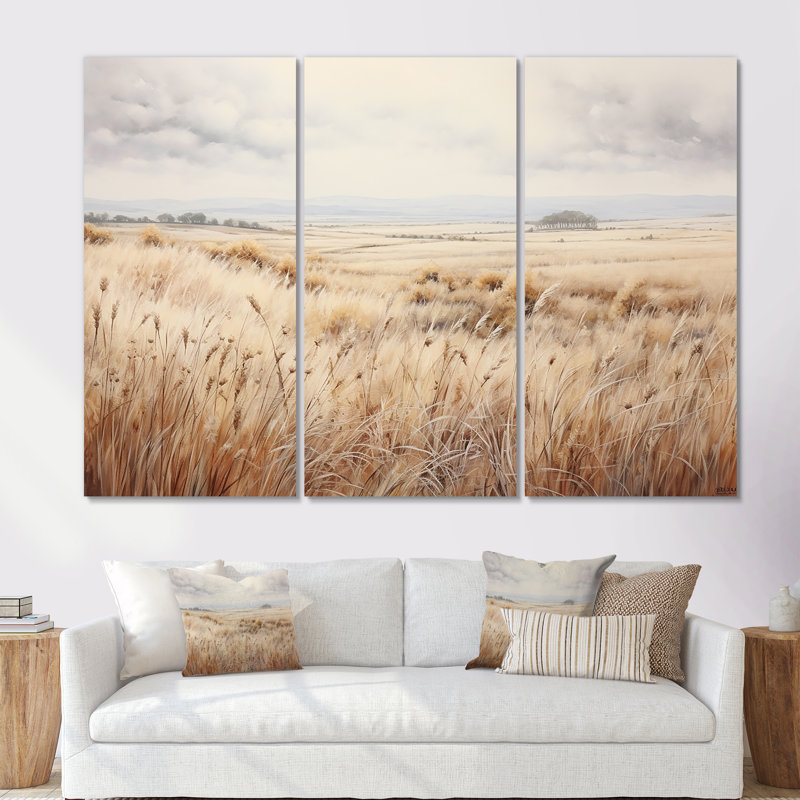 Ensemble de salon Prairie Peacefulness Meadows - Prairies, Toile tendue, H 32 po x l 48 po x P 1 po