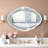 Glass Oval Mirror