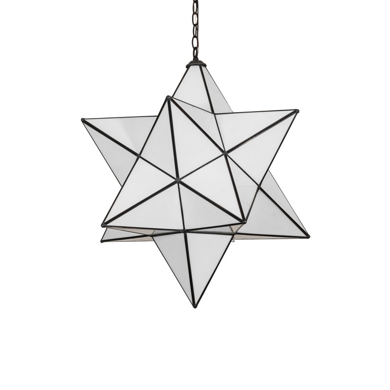 24" Wide Moravian Star Pendant
