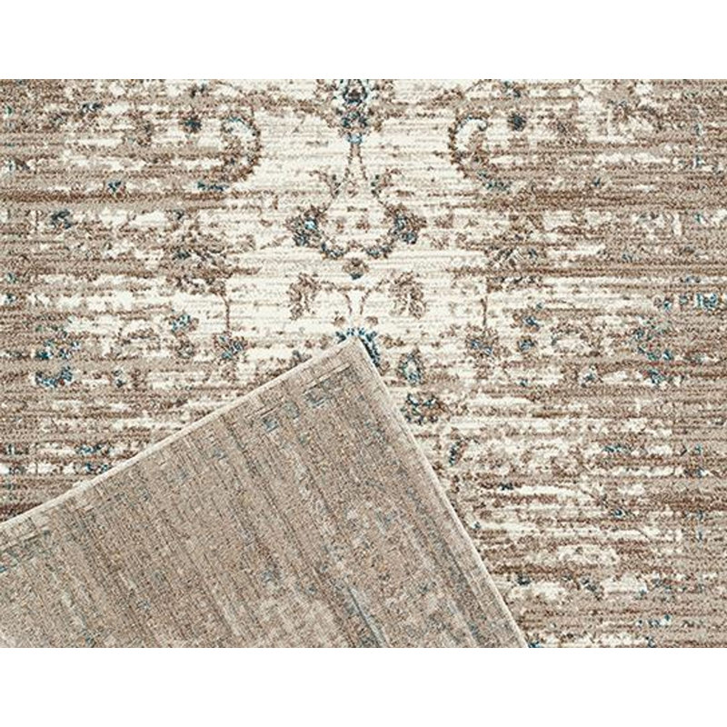 Tapis à motif oriental beige Leroy, Rectangle 5 pi x 7 pi