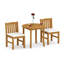 Devon Outdoor 3 - Piece Teak Dining Set