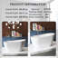 59" Freestanding Soaking Acrylic Bathtub