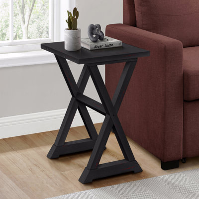 Table d'appoint, table de bout, table d'appoint, carré, table de chevet, lampe, transitionnel