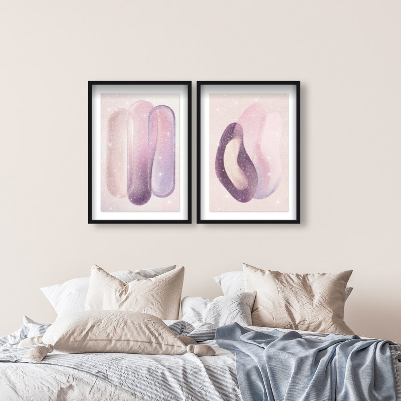 Berry Love Set Set by Oliver Gal, 75"H x 51"W, Black Shadowbox