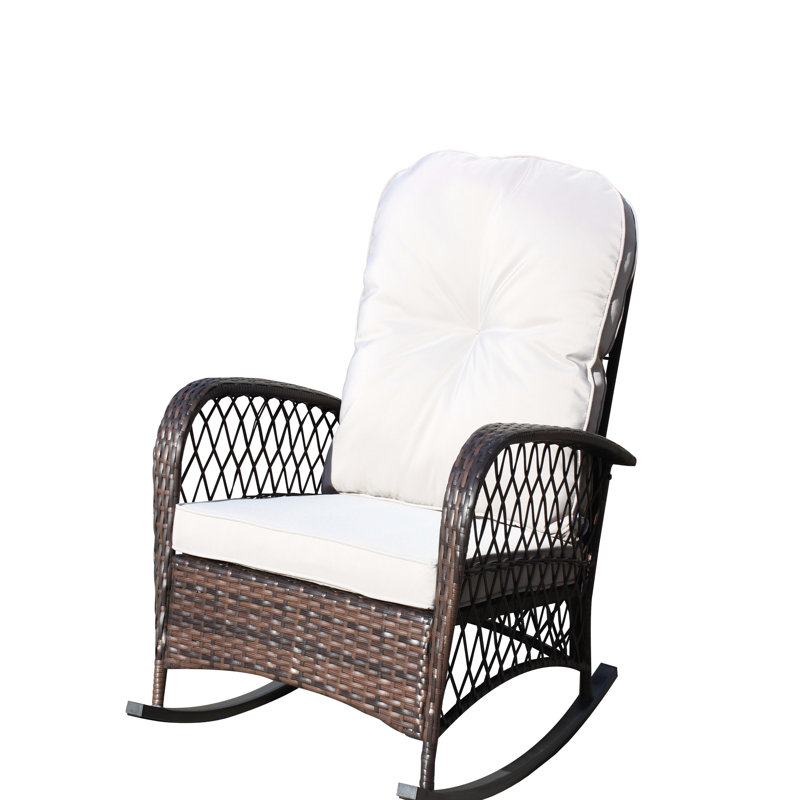 Siège à bascule Pe avec large - pour cour et coussin de chaise de patio