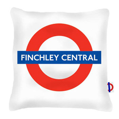 Finchley Central Tube Station London Transport Cushion