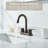 Double Handle High-Arc Centerset Bathroom Faucet(Set of 2)-128613749