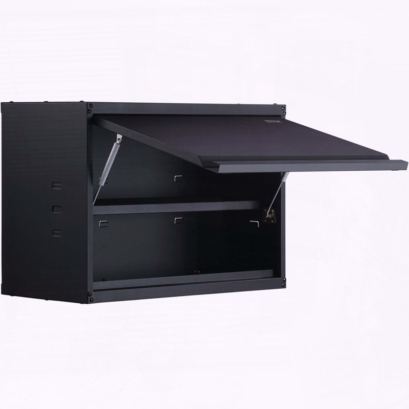 Metal Storage Cabinet with Adjustable Shelf, 20" Tall Wall-Mounted