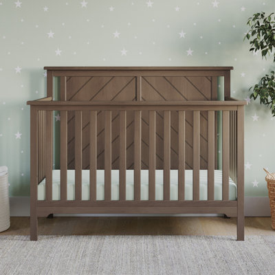 Hampton Flat Top 4-in-1 Convertible Crib