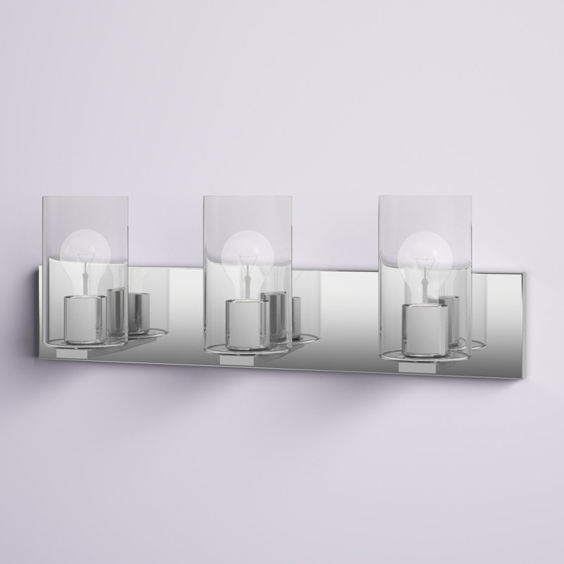 Éclairage pour meuble-lavabo 3 lumières Mollie, Chrome poli