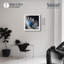 «Blue Supernova III Shadowbox», impression murale par Notoriart, cadre blanc, 31 x 31-1153159840-1153159854