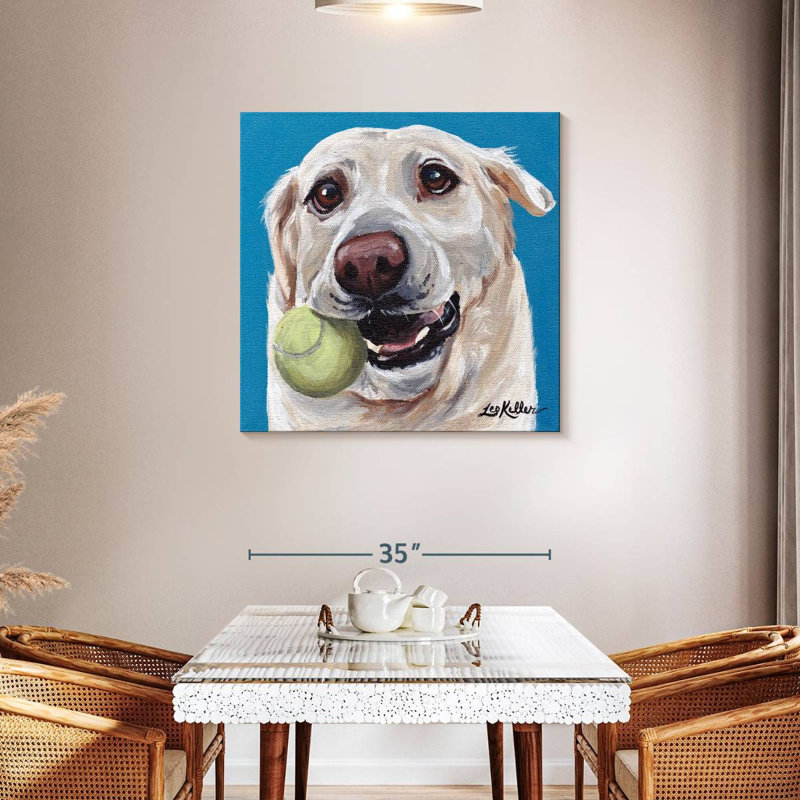 Brampt Yellow Lab Ball, 36'' H x 36'' W