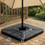 230 lb Socle de patio en PEHD noir (ensemble de 4)-454325574