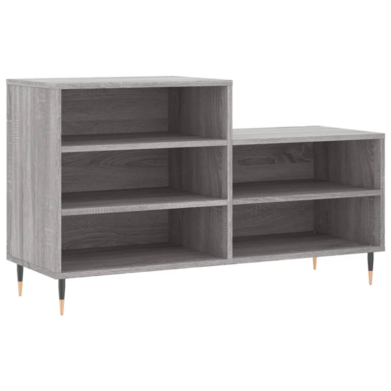 10 Pair Shoe Storage Cabinet, Grey Sonoma