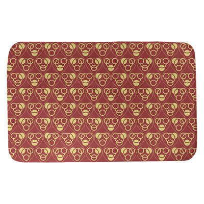 Tapis de bain géométrique rectangulaire antidérapant Circles Waves