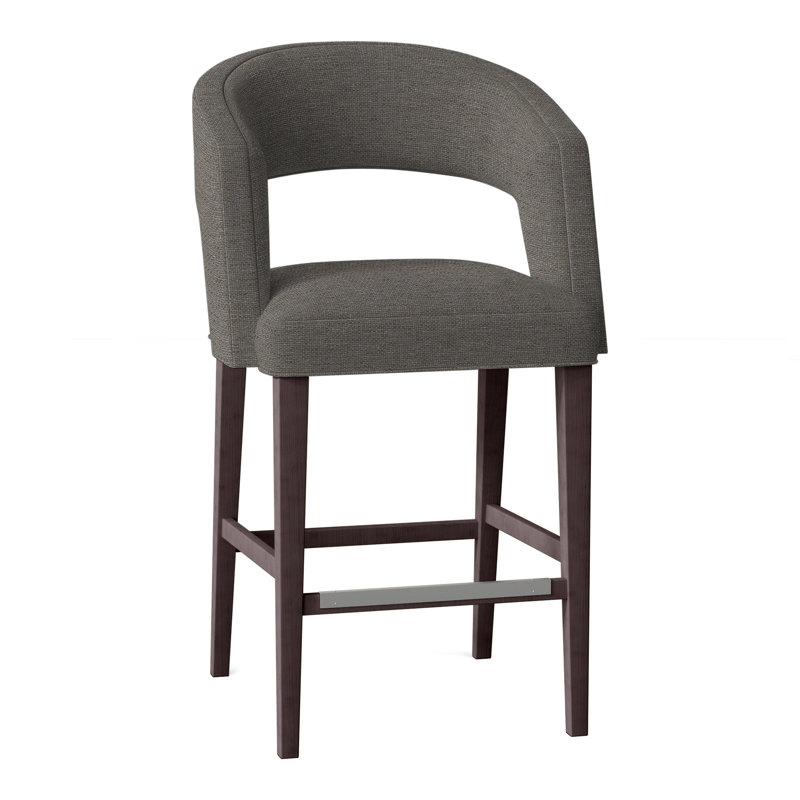 Bryant Upholstered Stool with Solid Wood Frame, Hazelnut (8794 17), Montego Bay