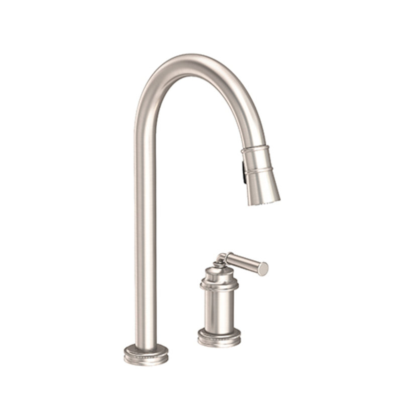 Taft Single Handle Pull Down Kitchen Faucet, Satin Nickel