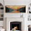Grande impression sur toile encadrée, impression de paysage abstrait pour la décoration intérieure moderne-118736754-118736755