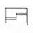 Caigan 43'' Glass Top Console Table-2044059256
